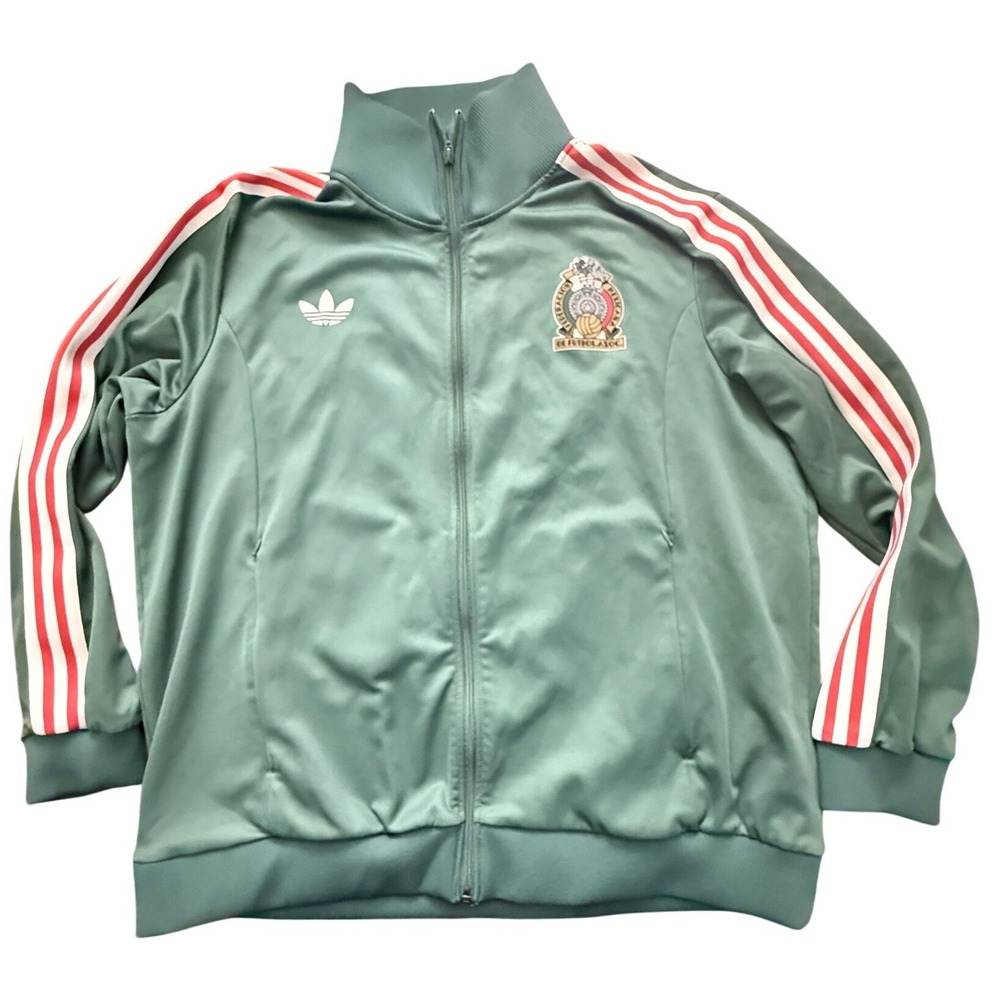 Adidas Originals Mexico National Team Track Jacket Green Mens 3XL IU2175 FMF